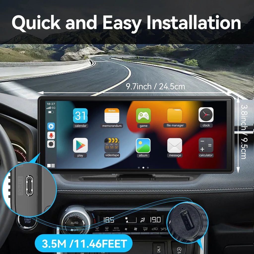 DriveLink Pro™ Wireless CarPlay Screen